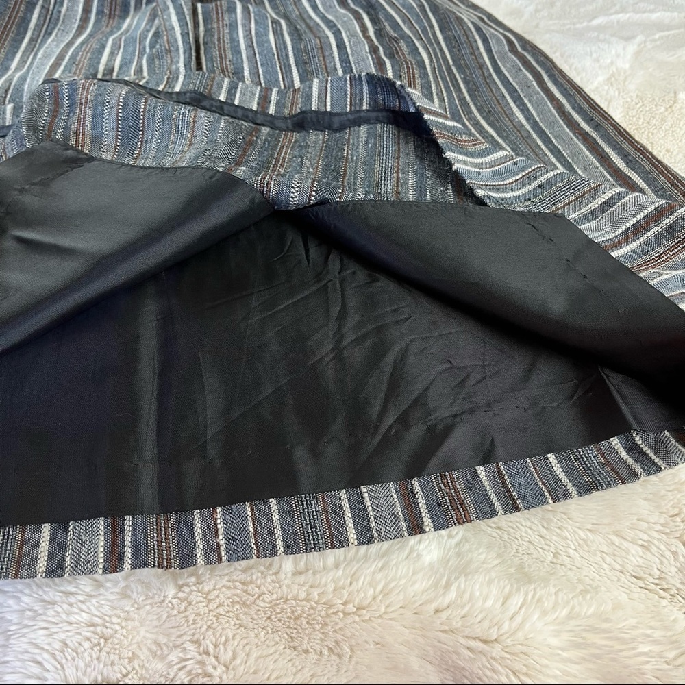 Vintage 60s Silk Pleated‎ Midi Skirt with Pockets - Picture 5 of 9